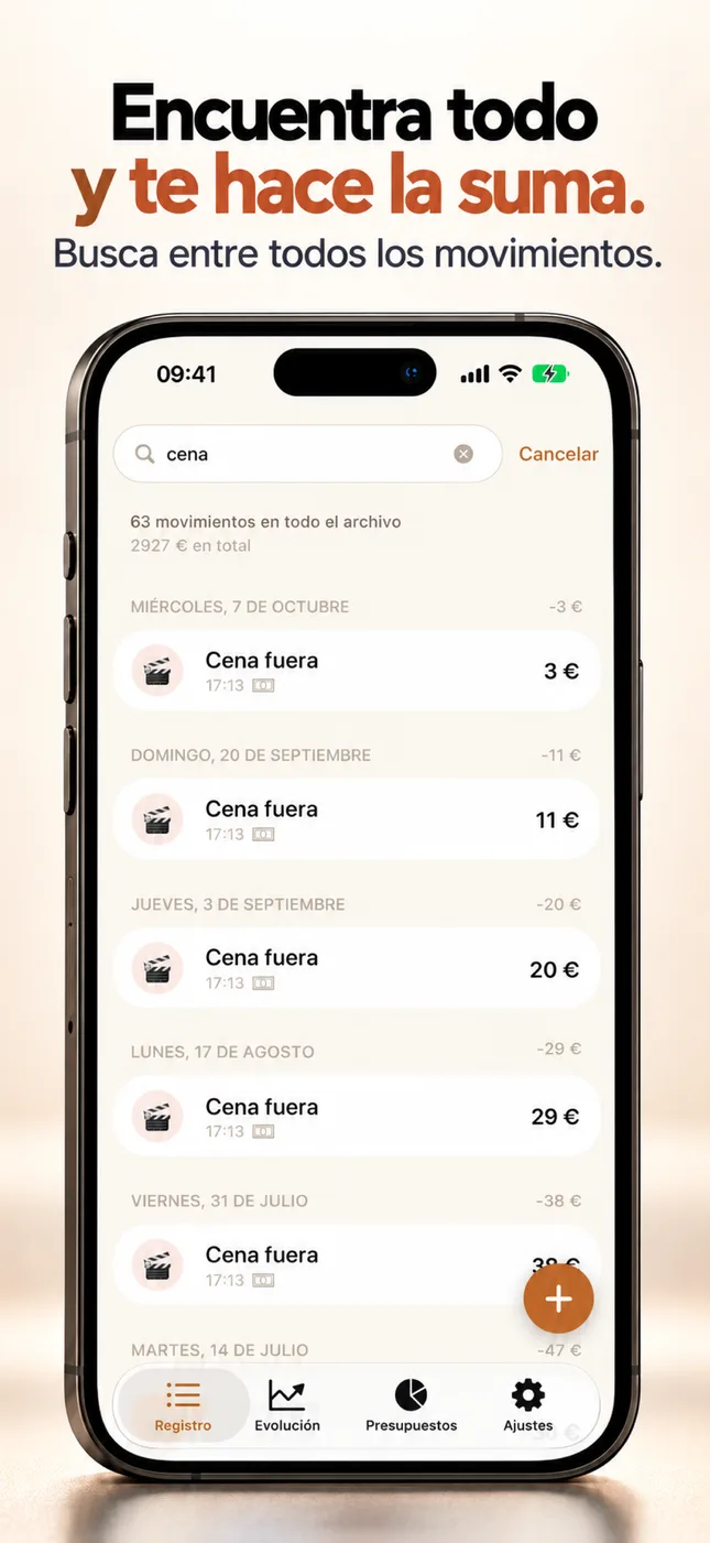 Busca por nota y categoría